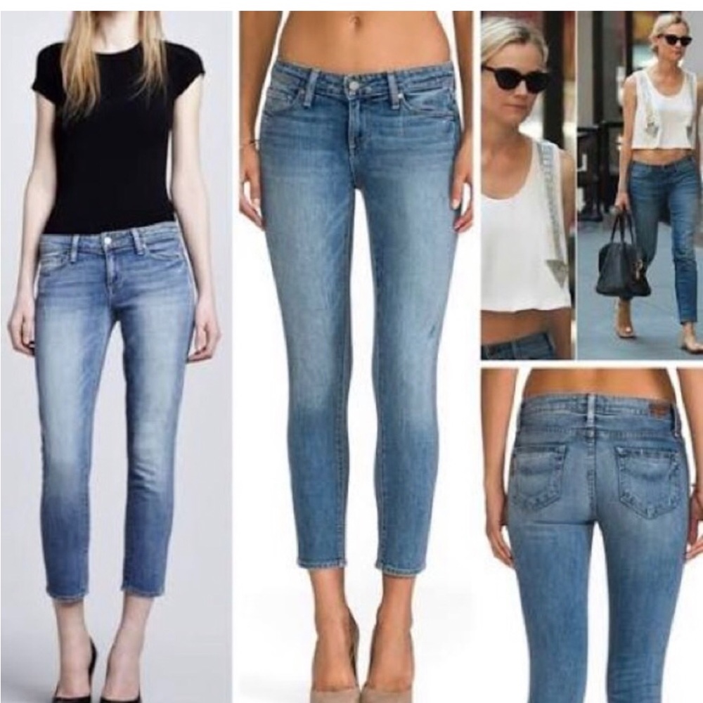 Paige jeans in Kylie crop - light blue